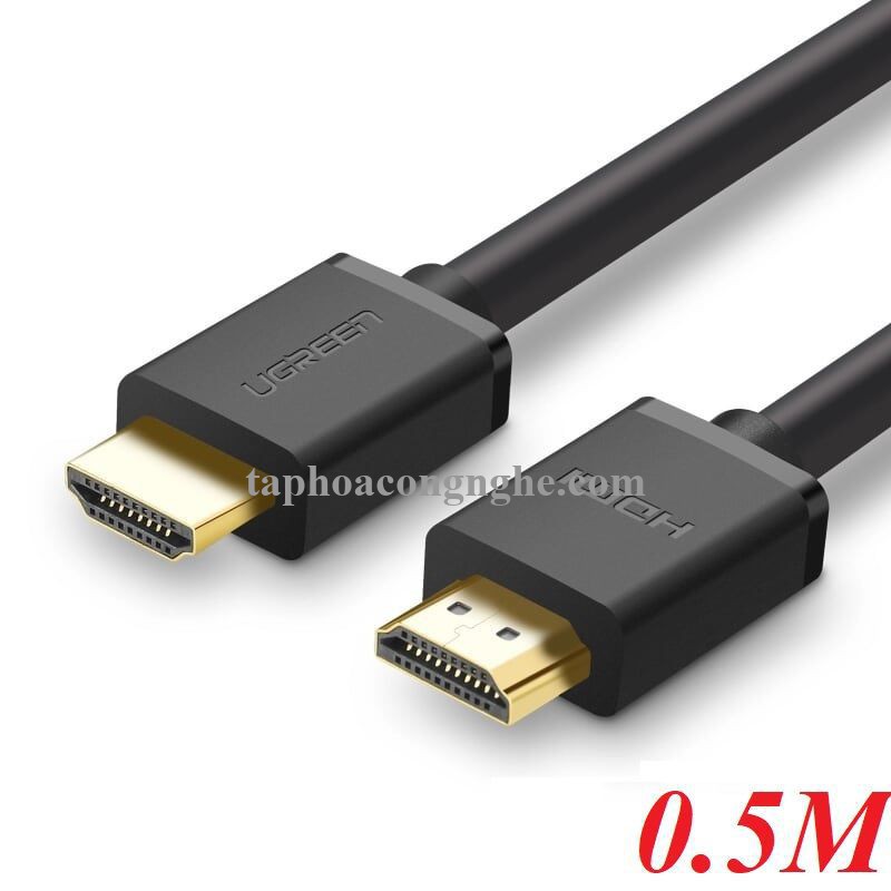 Ugreen 30115 0.5M 2k 4k 1.4 màu Đen Cáp tín hiệu HDMI HD104 30030115